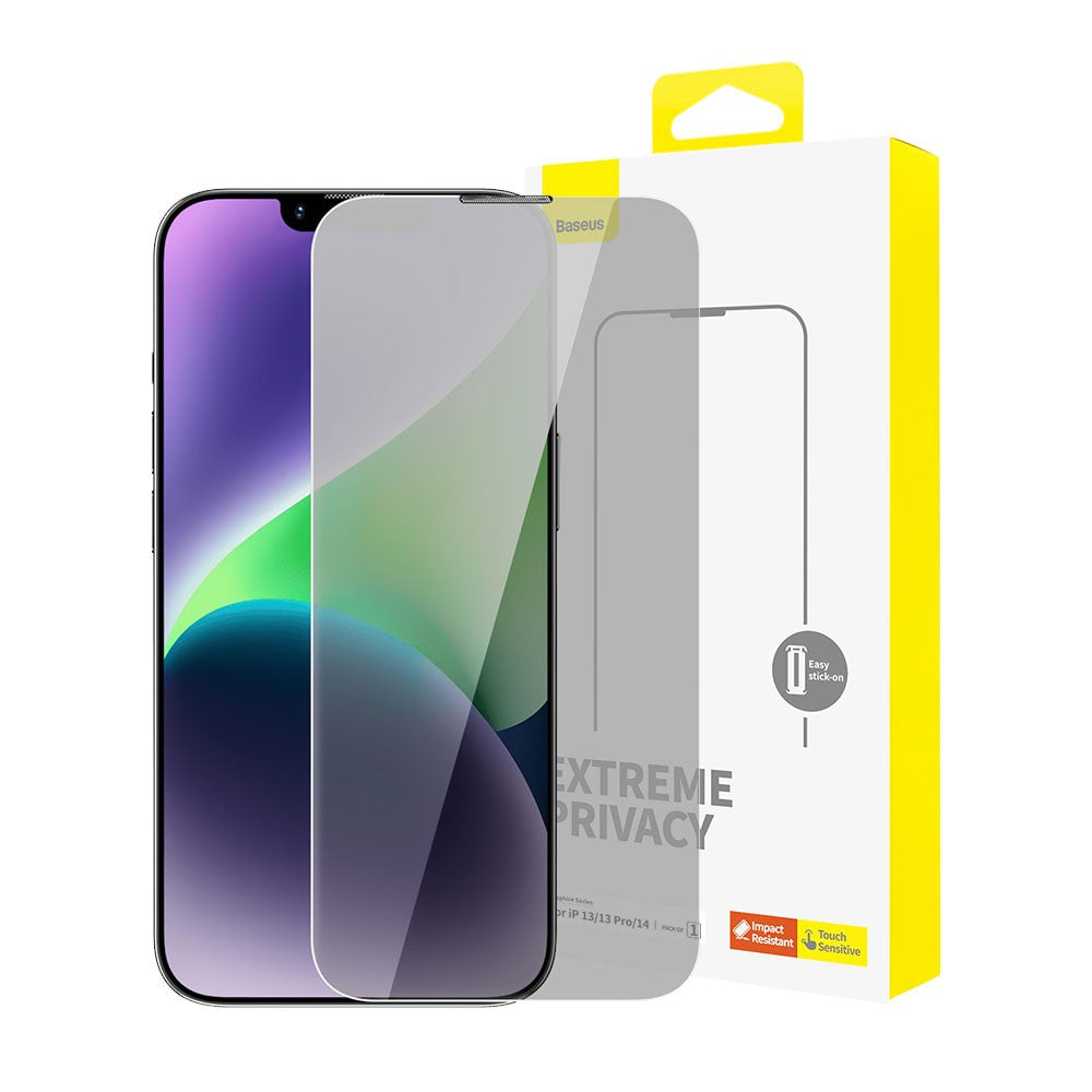 Baseus Diamond Series Privacy Protection All-Tempered-Glass For iPhone 13 / 13 Pro / 14
