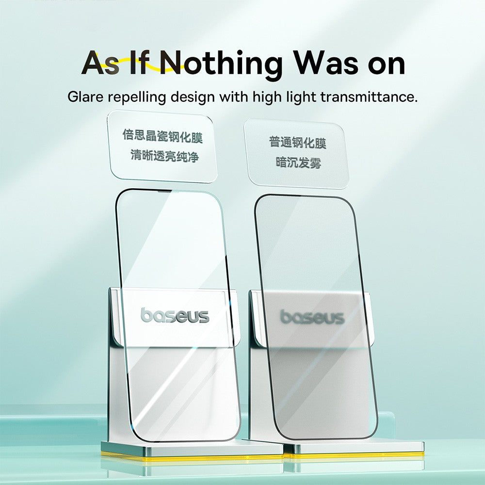 Baseus Sapphire Series HD Tempered Glass Screen Protector (with Dust Filter) for iPhone 15/15 Pro/15 Plus/15Pro Max