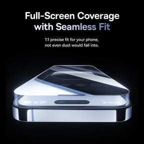 Baseus Sapphire Series Privacy Protection Tempered Glass Screen Protector (with Dust Filter) for iPhone 15/15 Pro/15 Plus/15Pro Max