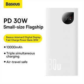 Baseus Adaman2 Digital Display Fast Charge Power Bank 10000mAh 30W