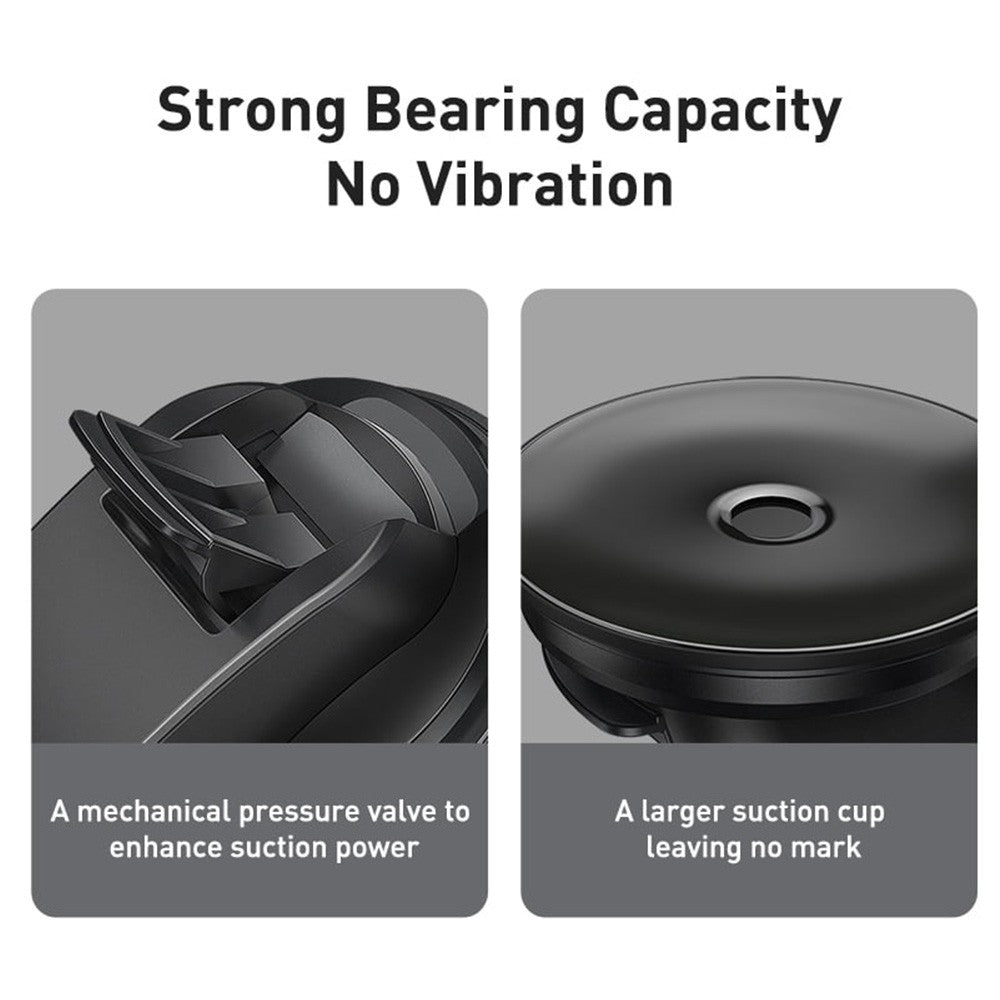 Baseus 2 in 1 Gravity Car Phone Mount Holder For Air Vent and Dashboard SUYK000001-Black