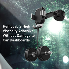 Baseus Tank Gravity Car mount Holder with Suction Base-Black
