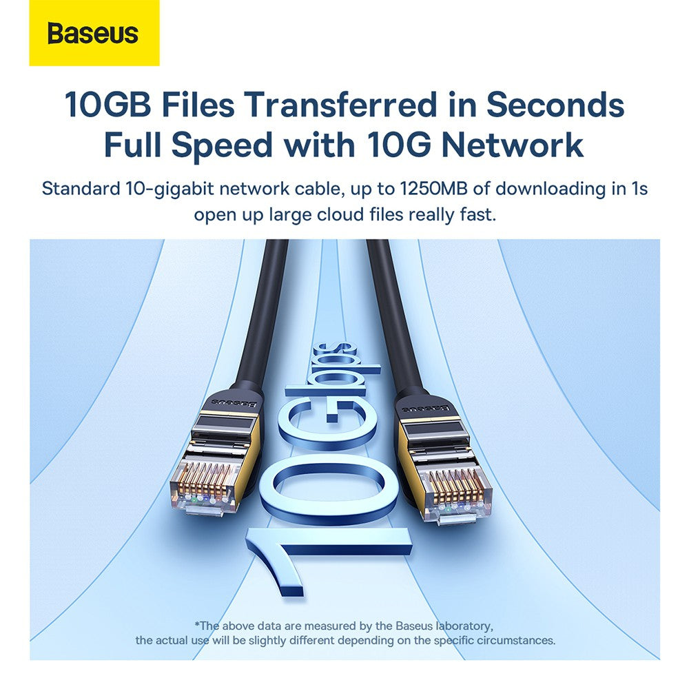 Baseus High Speed Seven Types of RJ45 10 Gigabit Network Cable 1/2/3/20/30M-Black