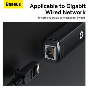 Baseus Lite Series Ethernet Adapter USB-A to RJ45 LAN Port 100Mbps-Black