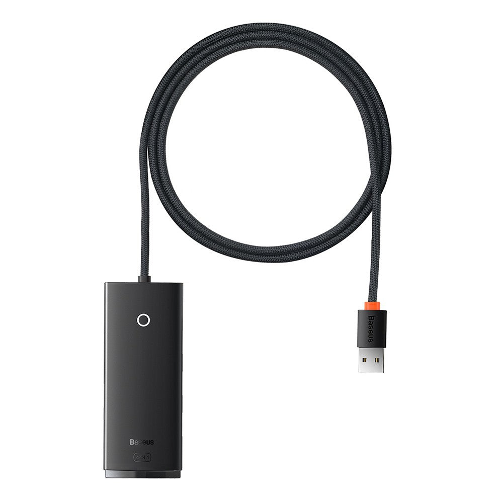 Baseus Lite Series 4-Port USB-A HUB Adapter (USB-A to USB 3.0*4 ) 1m-Black