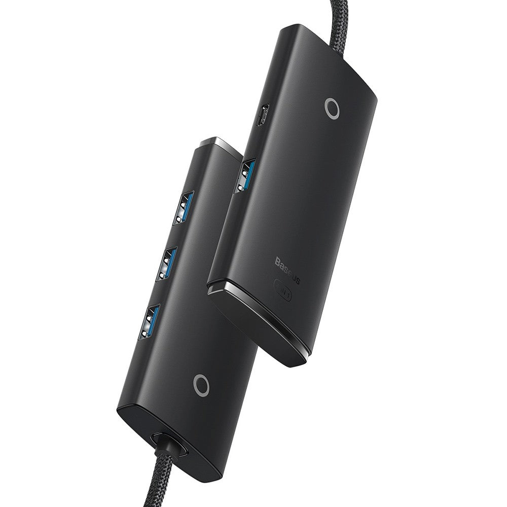 Baseus Lite Series 4-Port Type-C HUB Adapter (Type-C to USB 3.0*4 ) 2m-Black