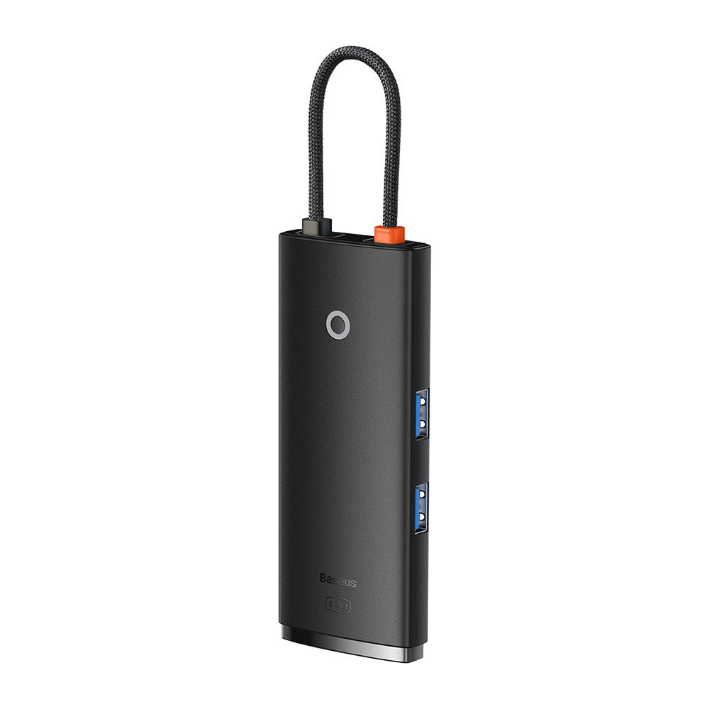 Baseus Lite Series 6-Port Type-C HUB Docking Station (Type-C to HDMI+USB3.0*2+PD+SD/TF)-Black