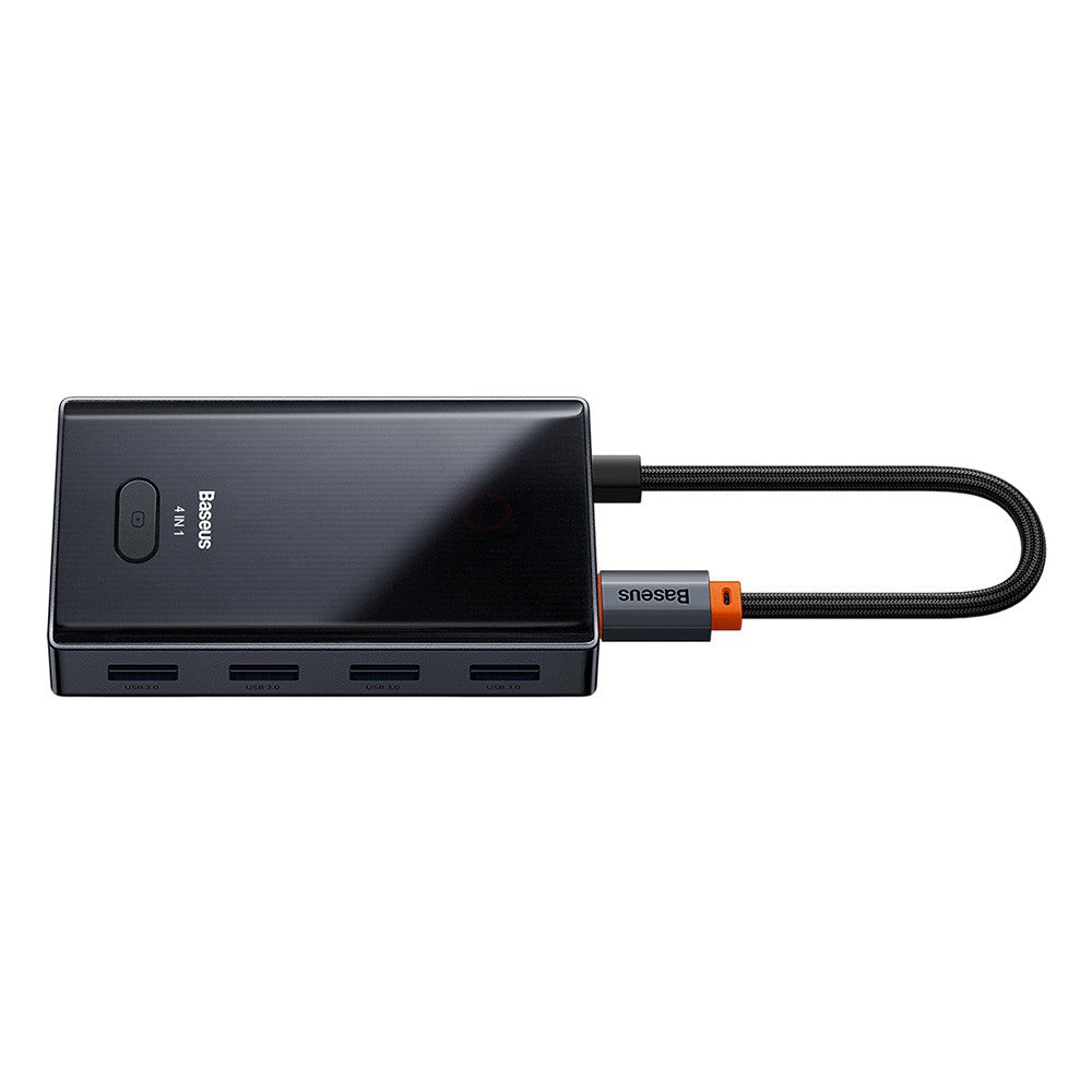 Baseus PioneerJoy 4-Port Type-C HUB Adapter (Type-C to USB3.0*4)-Gray
