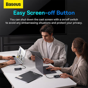 Baseus PioneerJoy 8-Port Type-C HUB Adapter (Type-C to HDMI4K@60Hz*1+USB3.0*2+USB2.0*1+PD*1+RJ45*1+SD/TF*1)-Gray
