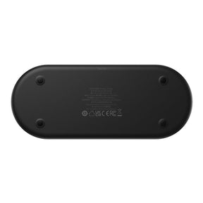Baseus Digital LED Display Dual Wireless Charger With Digital Display 20W-Black