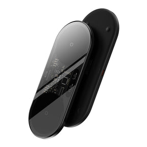 Baseus Digital LED Display Dual Wireless Charger With Digital Display 20W-Black
